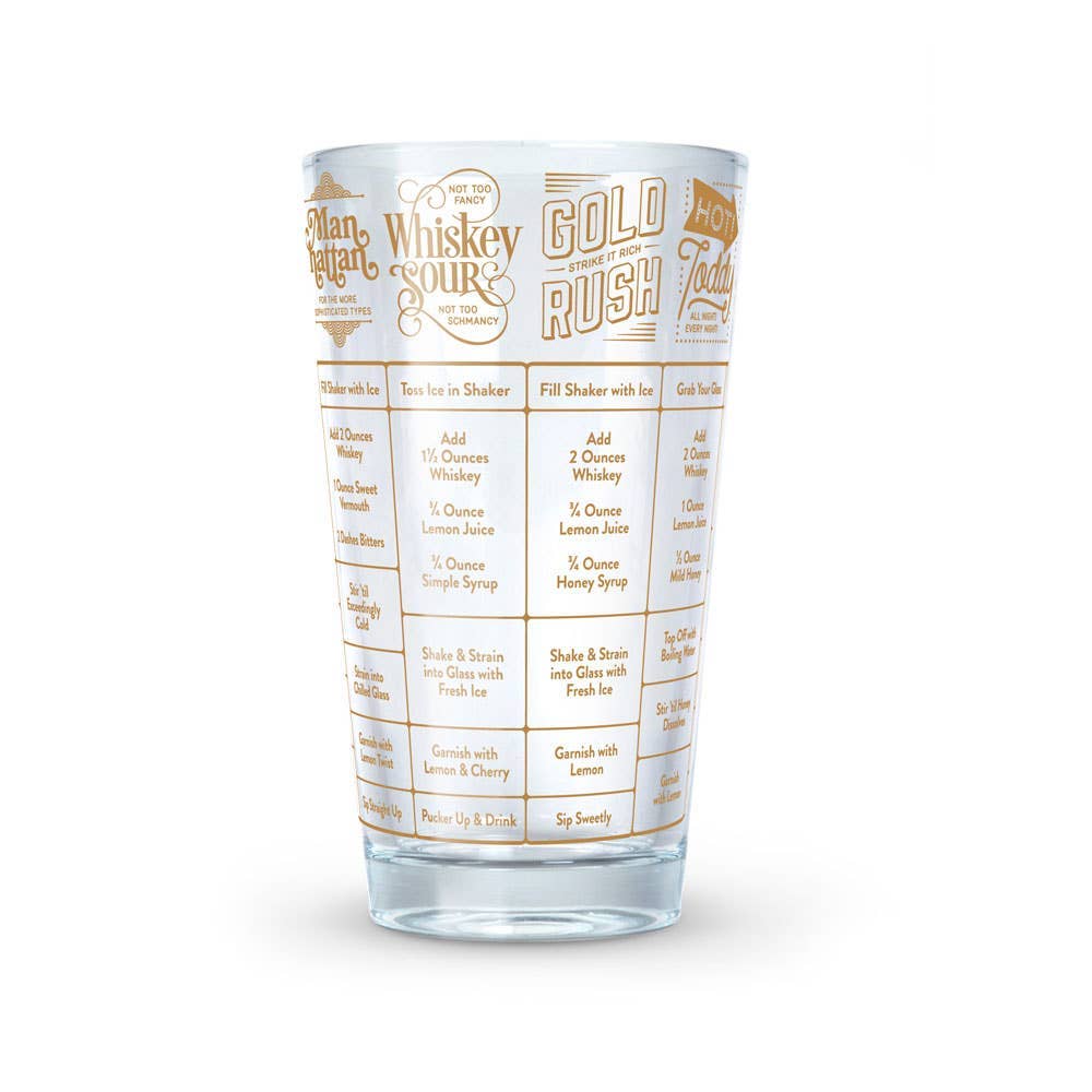 Good Measure Recipe Glass - Whiskey