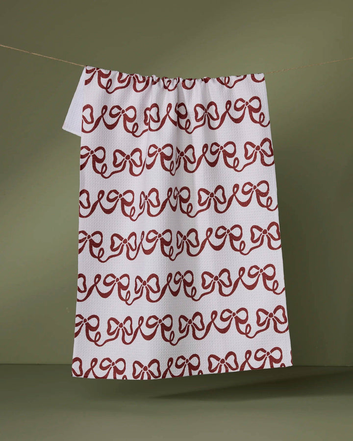Joyful Bows Tea Towel