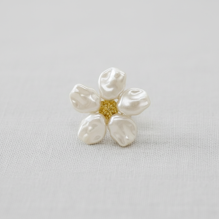 Baroque Pearl Flower Earrings