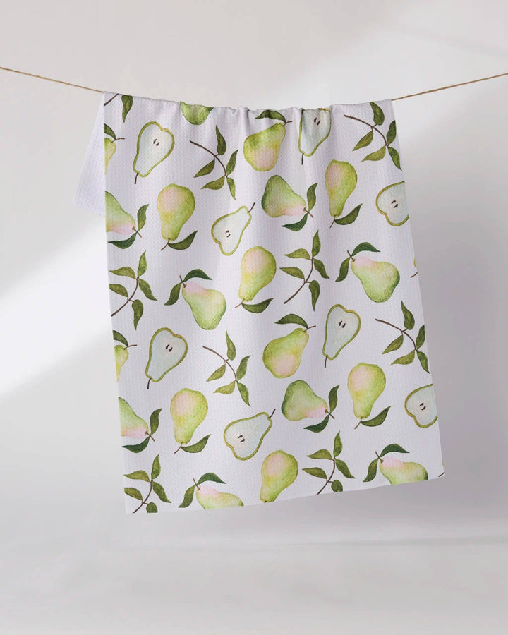 Pearwood Tea Towel: White
