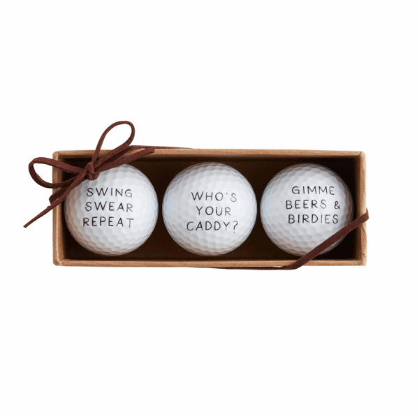 Mud Pie: Humorous Golf Balls - Set of 3