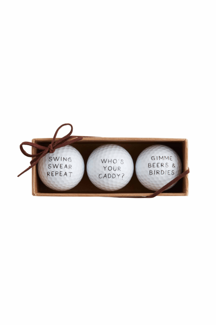 Mud Pie: Humorous Golf Balls - Set of 3