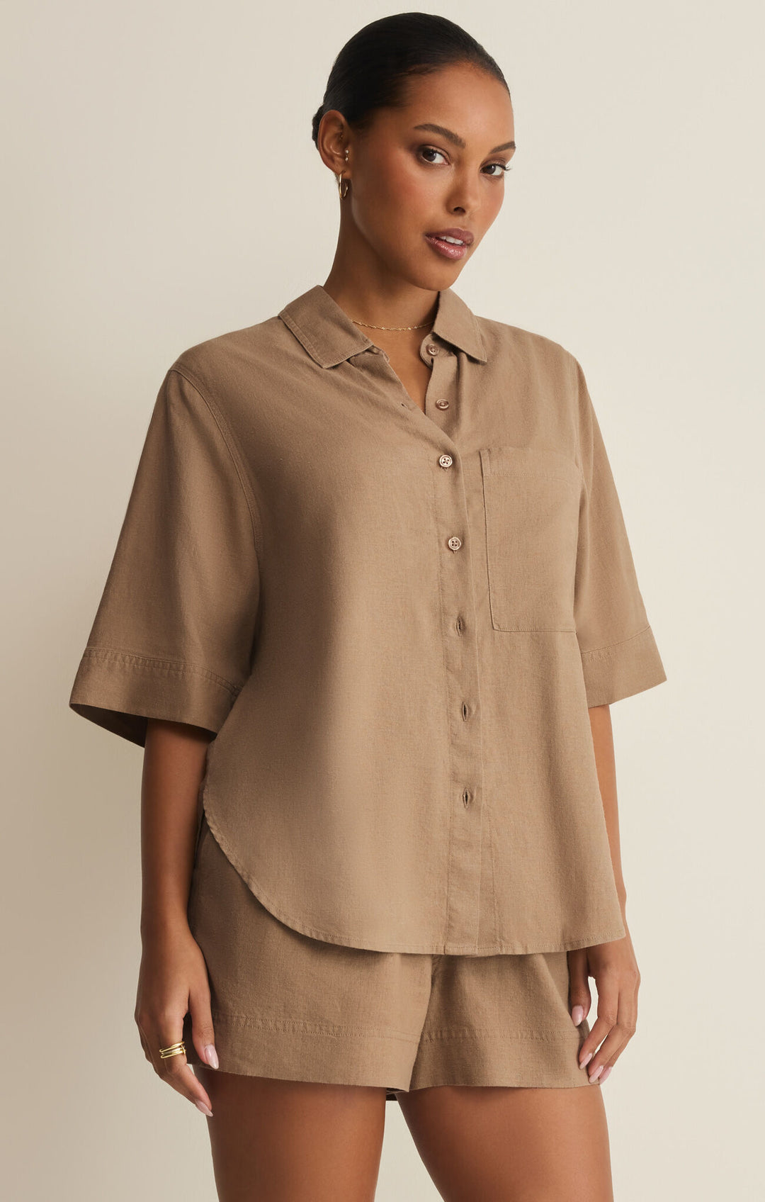 Z Supply: Expedition Button Up Taro