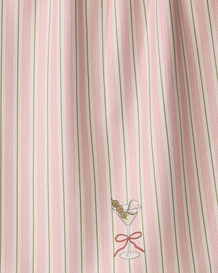 Martini Stripe Tea Towel - Mahjong