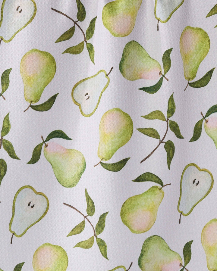 Pearwood Tea Towel: White