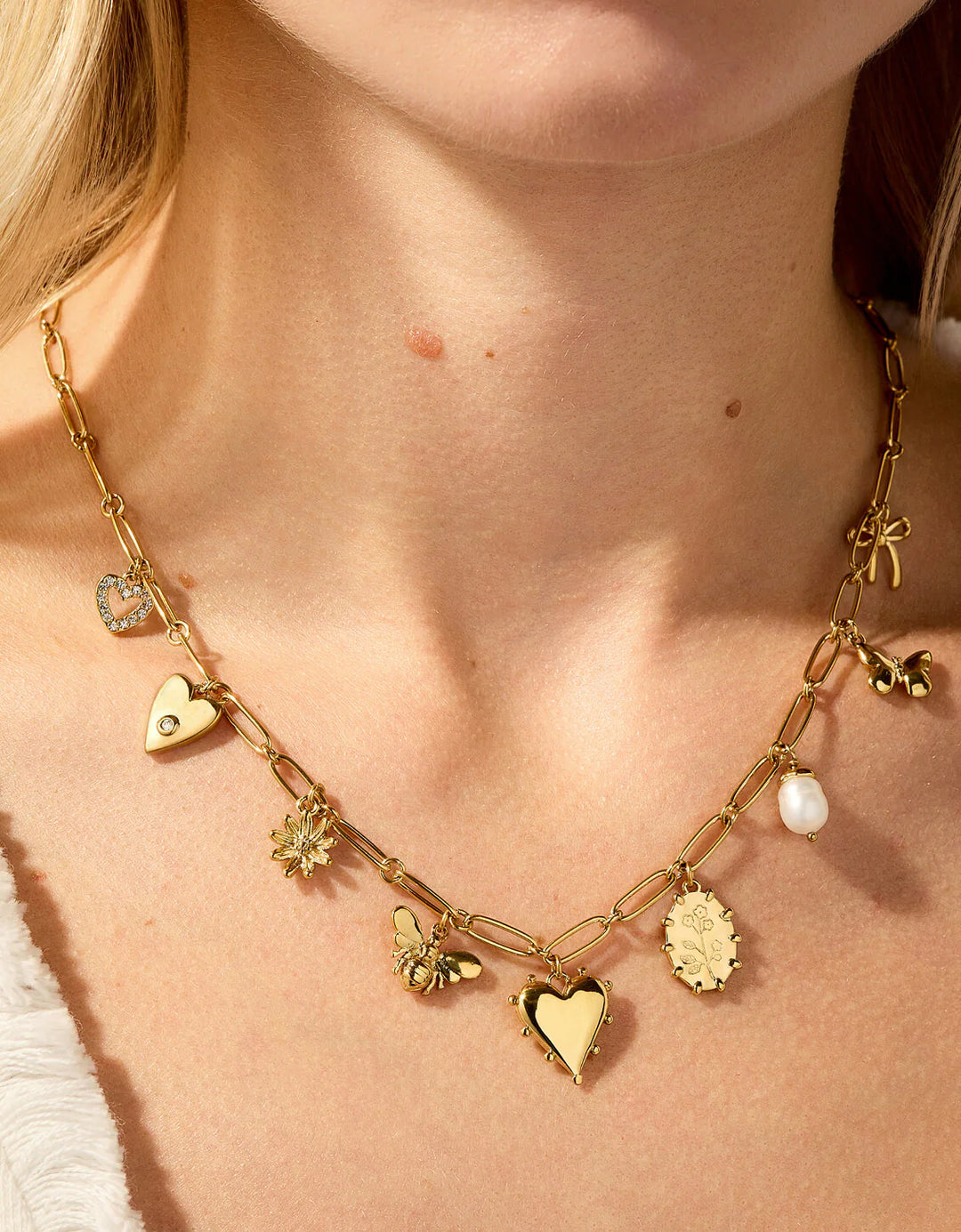 Spartina 449: Sweet Charm 18" Gold Necklace