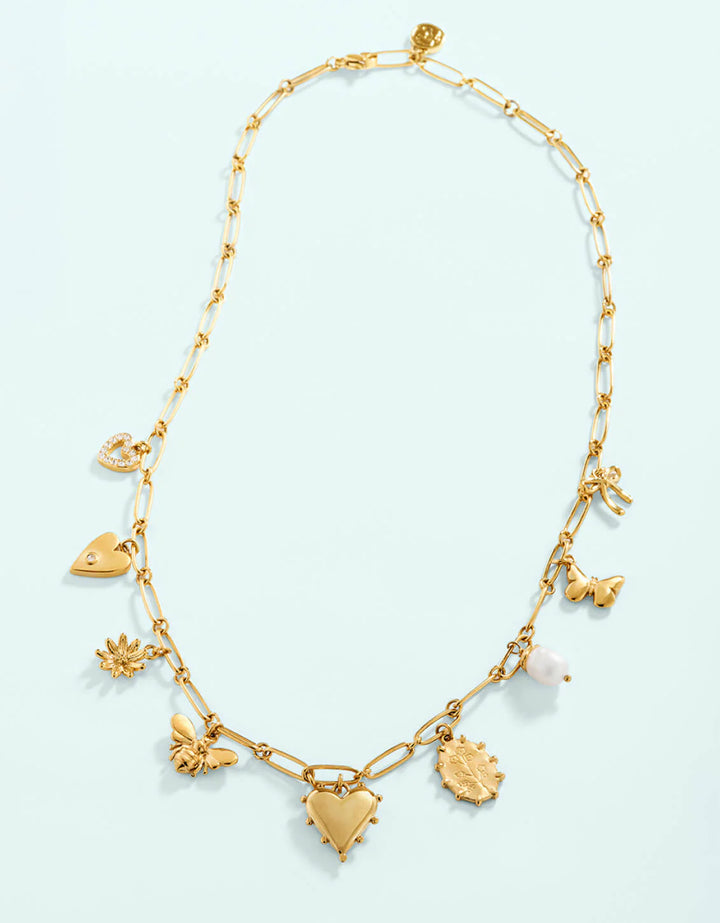 Spartina 449: Sweet Charm 18" Gold Necklace