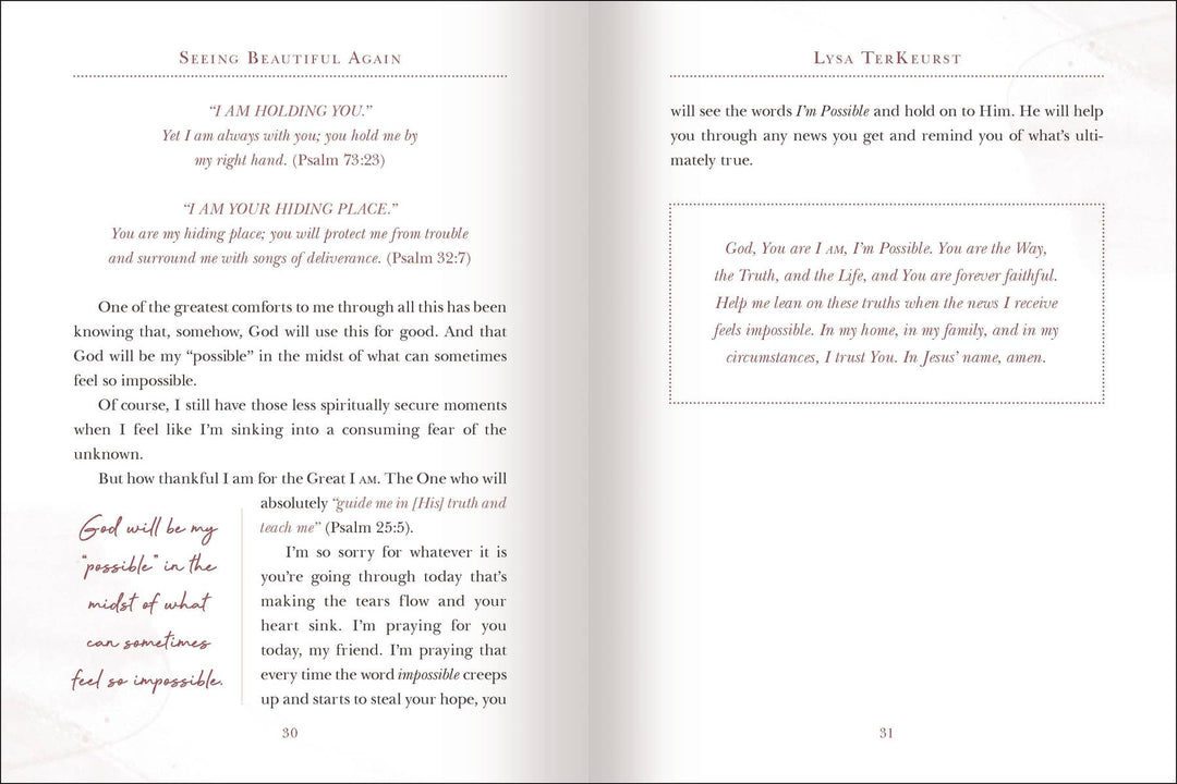 Seeing Beautiful Again Journal  - Lysa TerKeurst - B Social Boutique