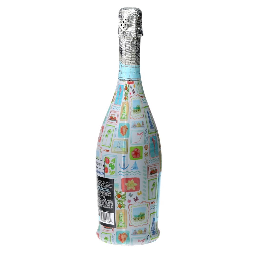 Beau Bottles Little Blue Designs From FL with Love - Prosecco Collection