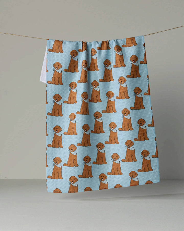 Doodle Days Tea Towel: Vanilla