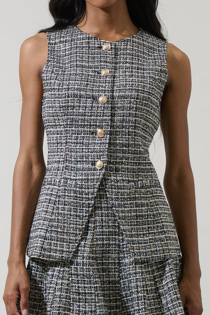Gisella Tweed Jeanie  Vest
