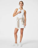 Spanx: Zip Front Racerback Dress - Vivid White