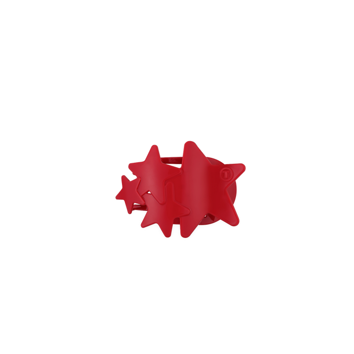 Flat Hair Clip | Tiny | Red Shooting Star