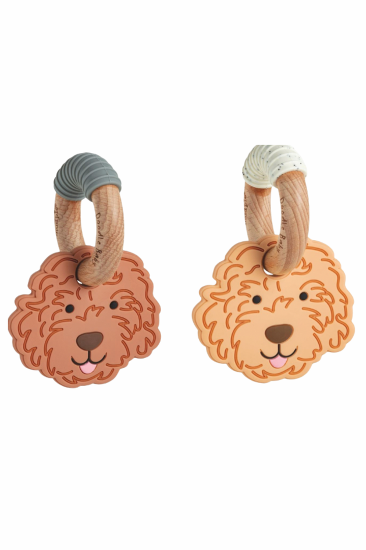Mud Pie: Golden Doodle Teething Rings - B Social Boutique