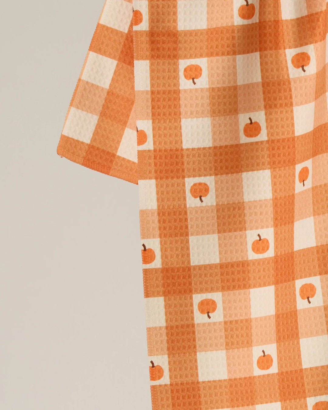 Pumpkin Check Luxe Kitchen Towel - Fall 2026