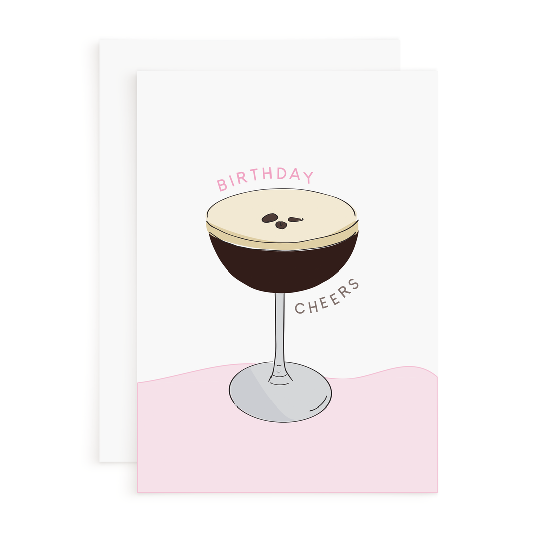Happy Birthday Card - Espresso