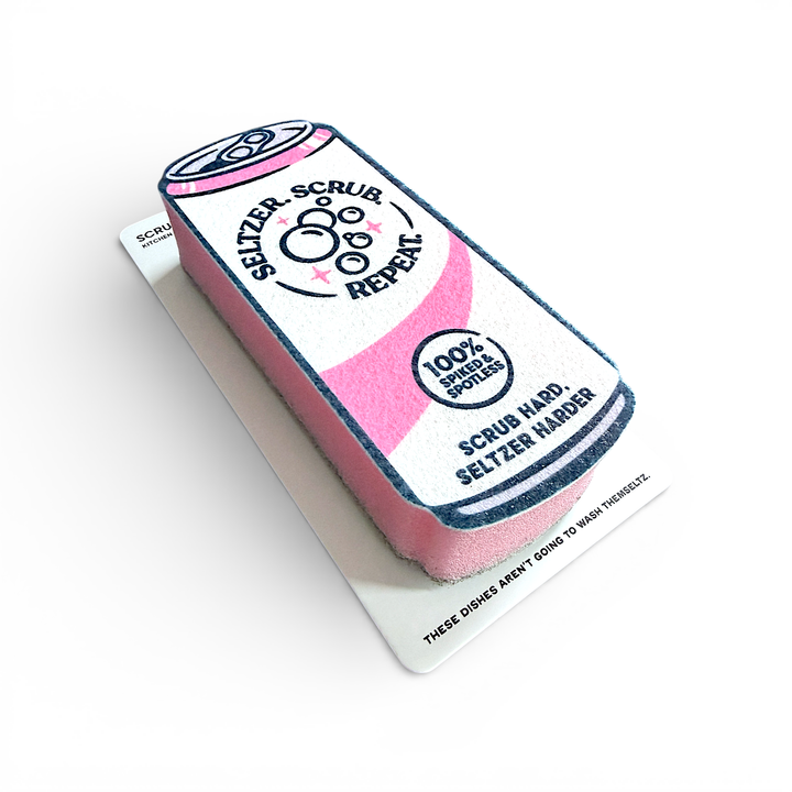 Seltzer Scrubbly - Pink: Pink