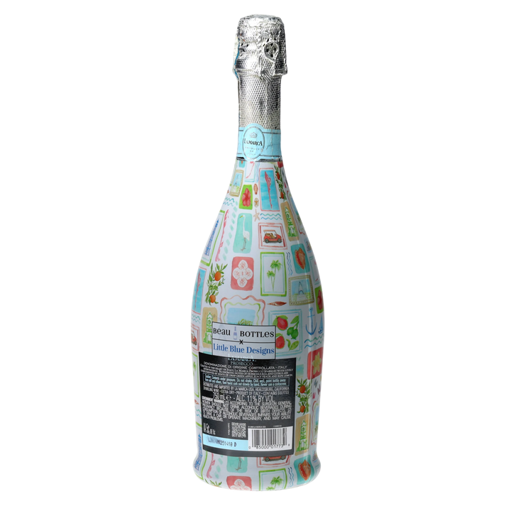 Beau Bottles Little Blue Designs From FL with Love - Prosecco Collection