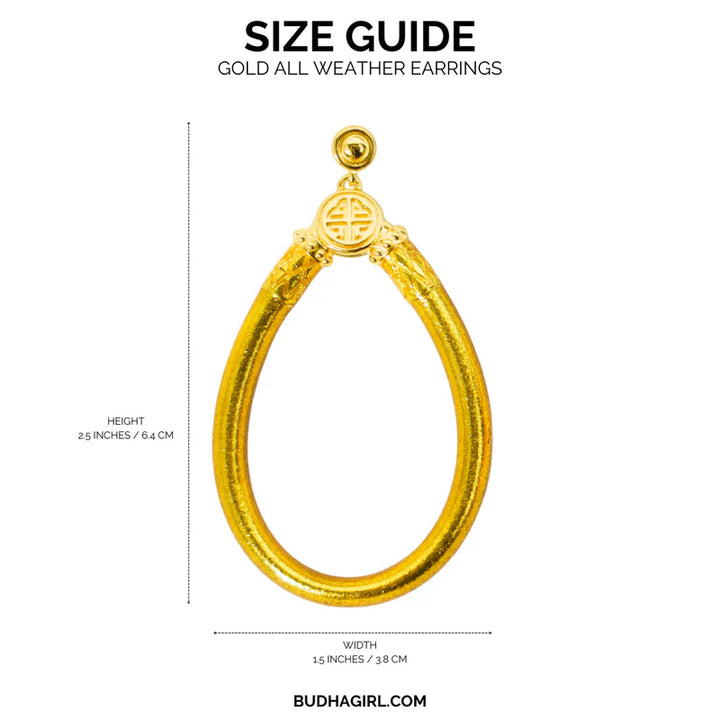 BuDhaGirl: Gold All Weather Earrings