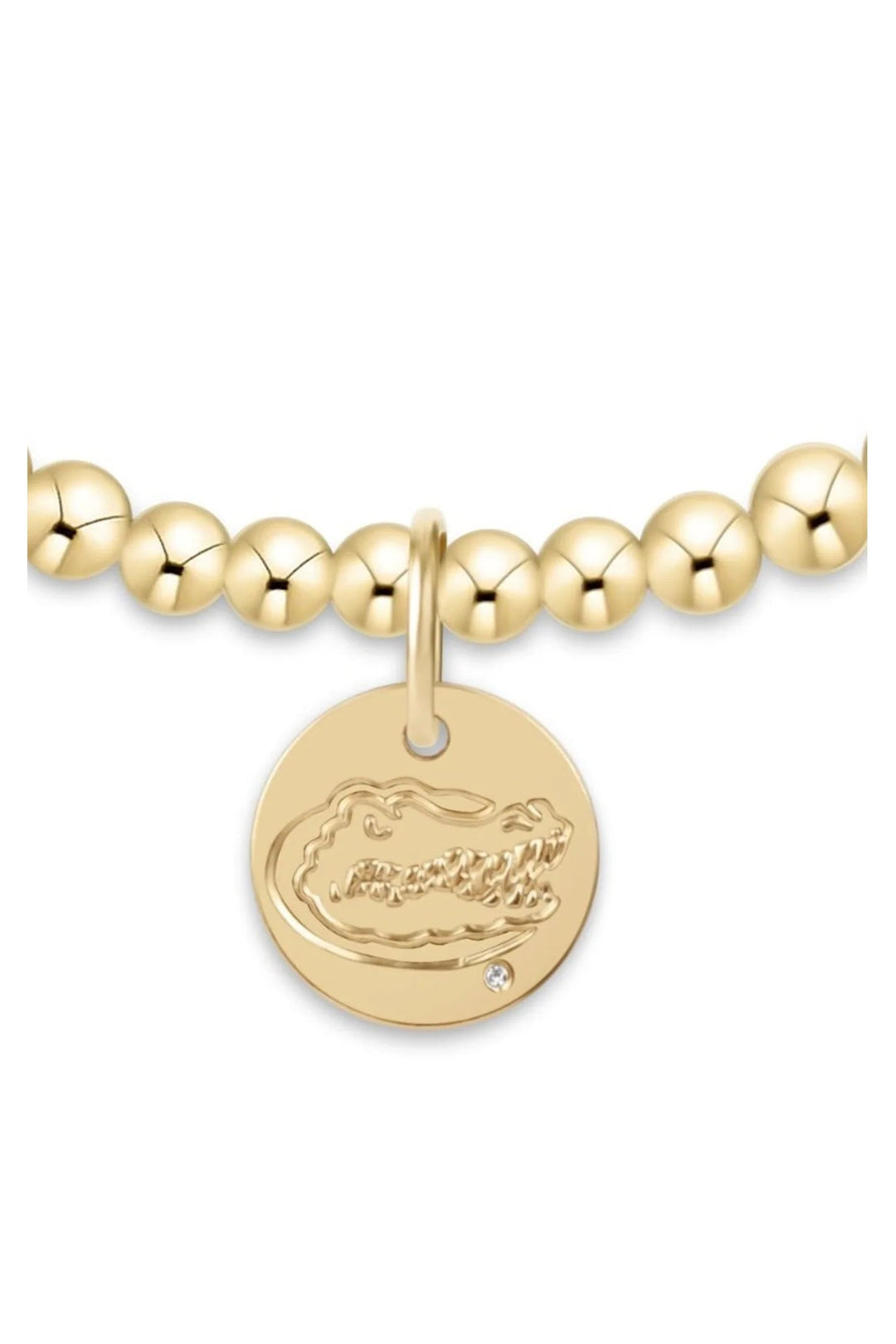 ecollegiate classic gold 3mm bracelet - florida disc