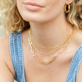 Double Layer Delicate Paperclip Necklace