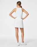 Spanx: Zip Front Racerback Dress - Vivid White