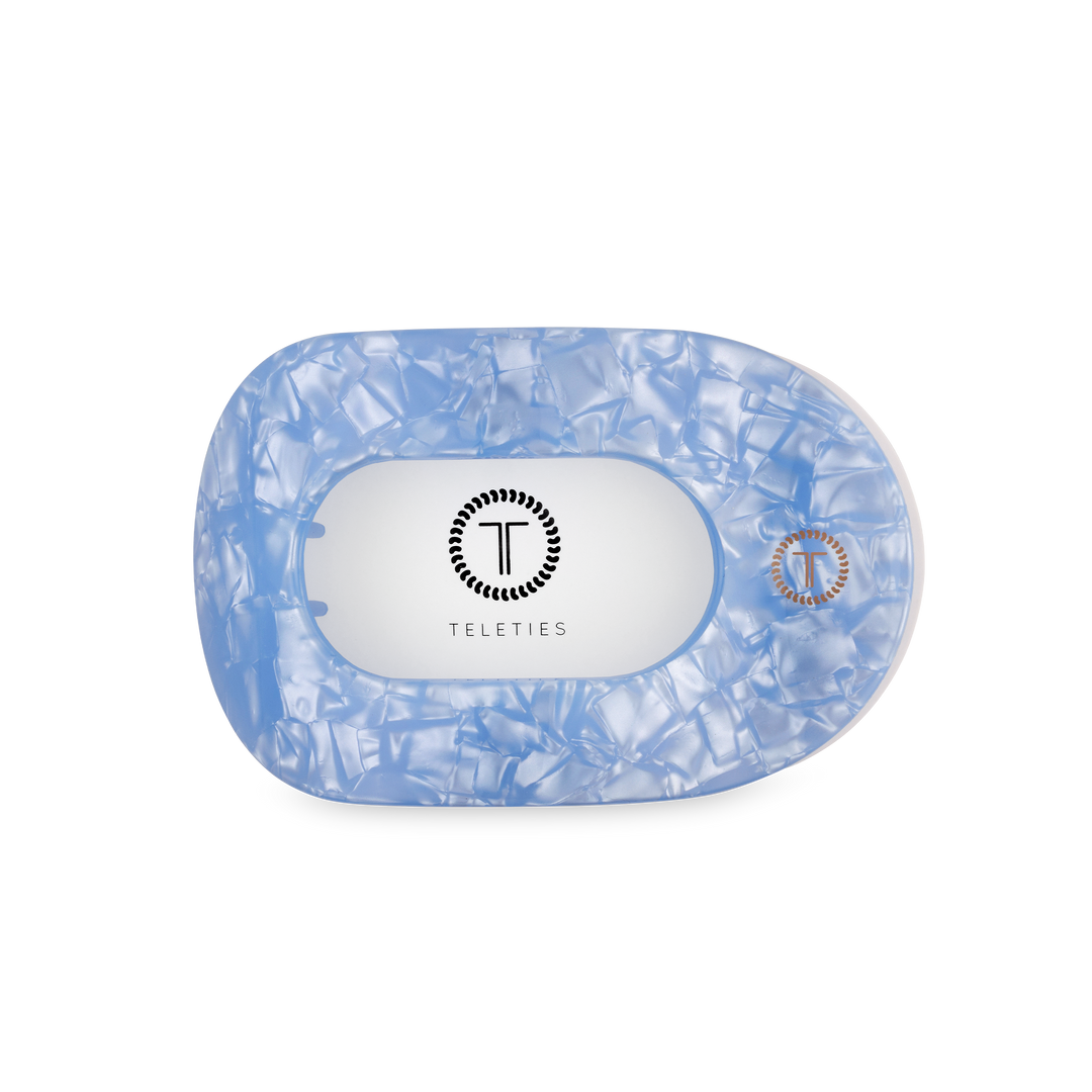 Flat Round Hair Clip | Medium | Blue Lagoon - B Social Boutique