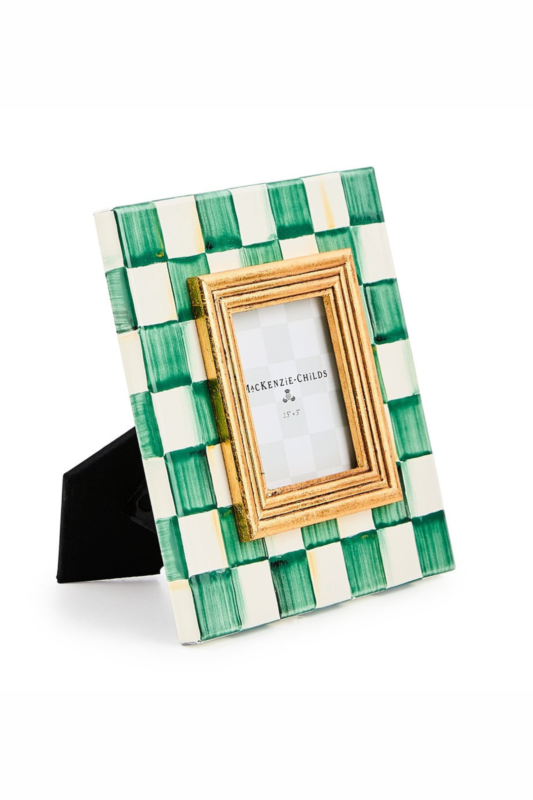 MacKenzie Childs: Emerald Check 2.5" x 3" Frame