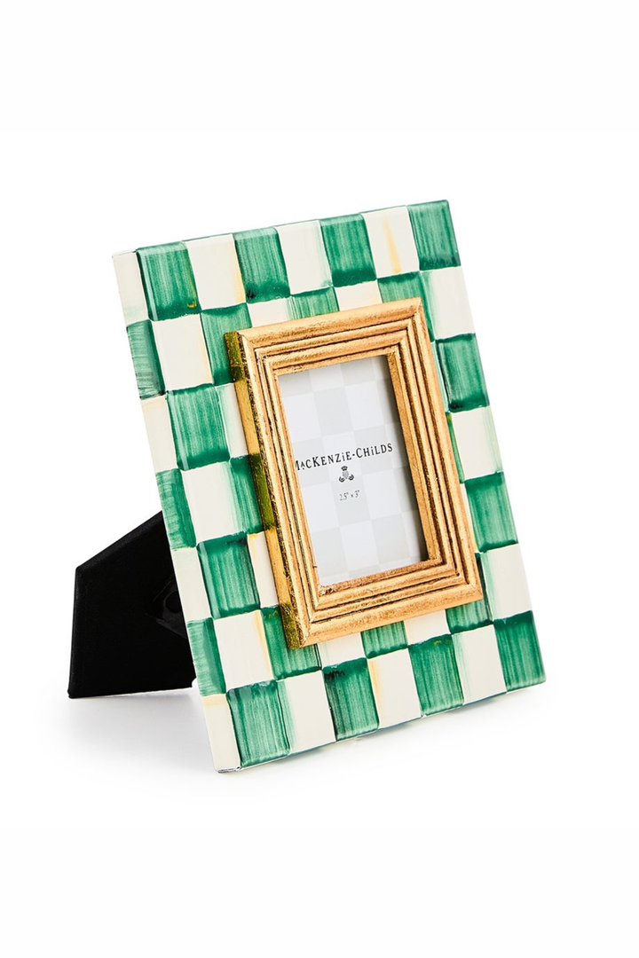 MacKenzie Childs: Emerald Check 2.5" x 3" Frame