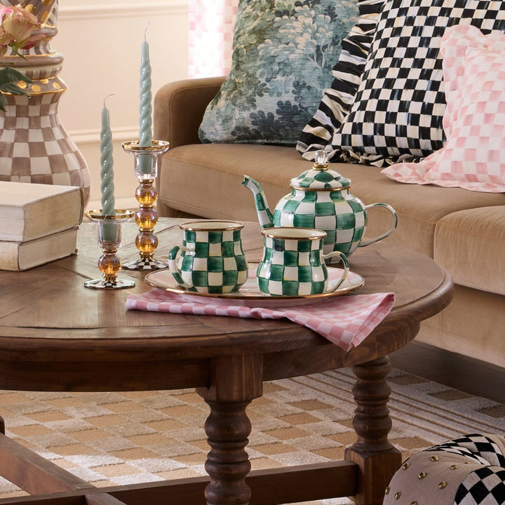 MacKenzie Childs: Emerald Check Mug