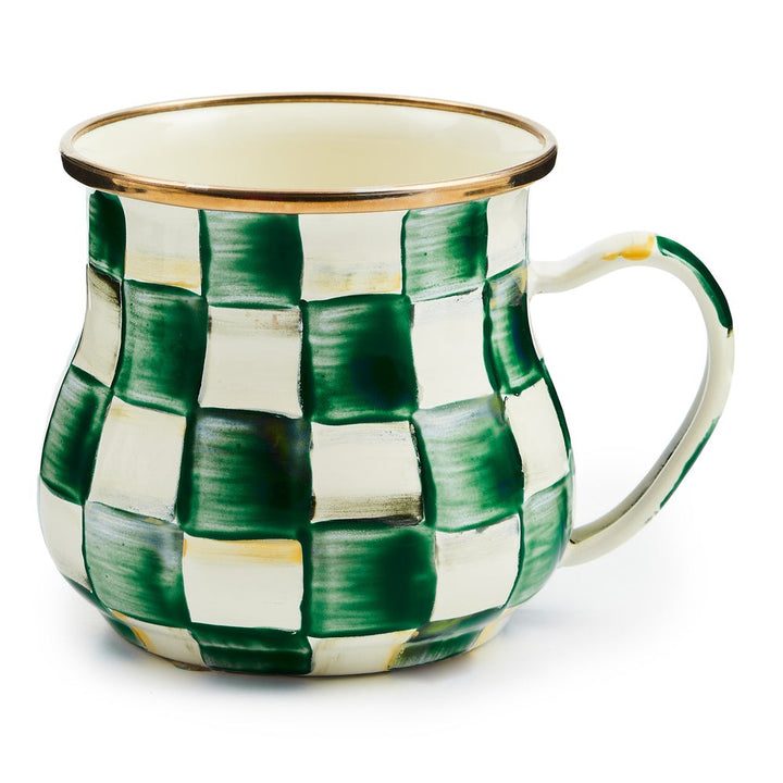 MacKenzie Childs: Emerald Check Mug