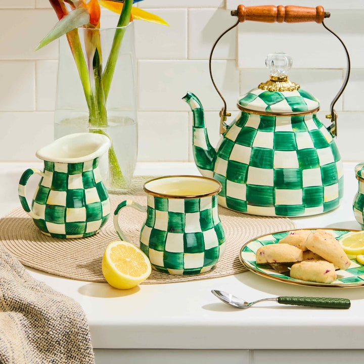 MacKenzie Childs: Emerald Check Mug