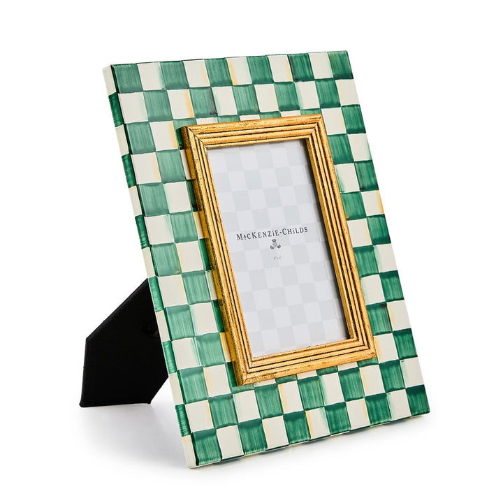 MacKenzie Childs: Emerald Check 4" x 6" Frame