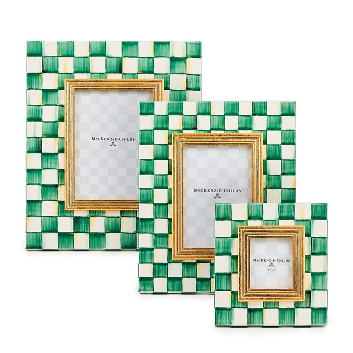 MacKenzie Childs: Emerald Check 2.5" x 3" Frame