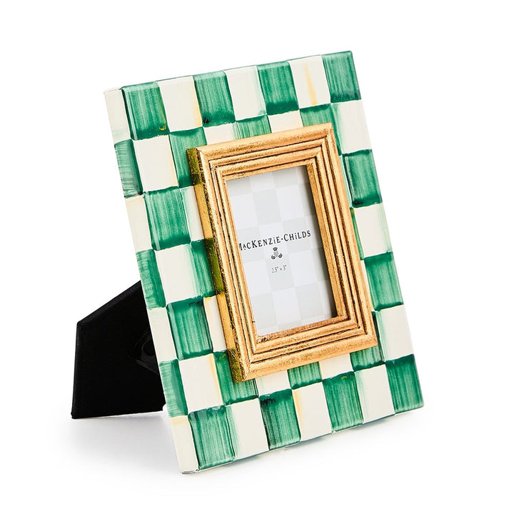 MacKenzie Childs: Emerald Check 2.5" x 3" Frame