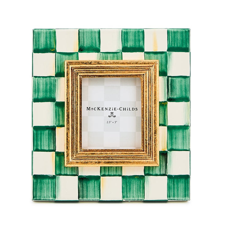 MacKenzie Childs: Emerald Check 2.5" x 3" Frame