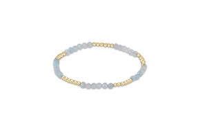enewton: Blissful Pattern 2.5mm Bead Bracelet - Aquamarine