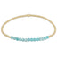 enewton: Gold Bliss 2mm Bead Bracelet - Amazonite