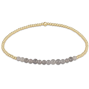 enewton: Gold Bliss 2mm Bead Bracelet - Labradorite