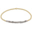 enewton: Gold Bliss 2mm Bead Bracelet - Labradorite