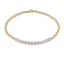 enewton: Gold Bliss 2mm Bead Bracelet - Moonstone