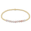 enewton: Gold Bliss 2mm Bead Bracelet - Pink Opal