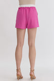 Prep In Style Shorts - Hot Pink