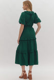 Living For This Midi Dress - Hunter Green