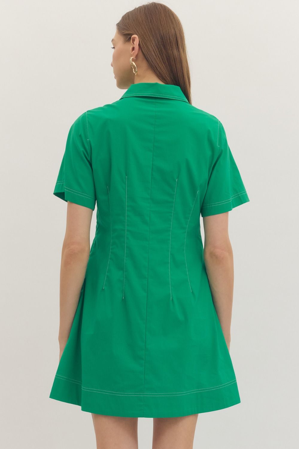 Easy Come Easy Go Dress - Kelly Green