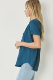 Around We Go Blouse - Teal