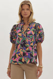 Mixed Emotions Blouse -  Multi