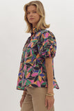 Mixed Emotions Blouse -  Multi