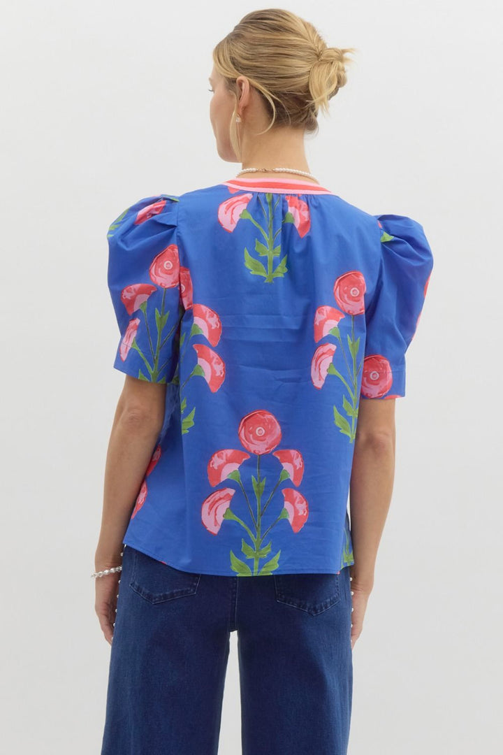 Made For Floral Blouse - Blue