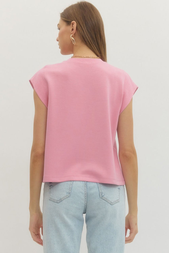 Everyday Luxe Knit Top - Light Pink